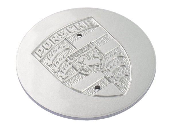 1x coprimozzo ruota ORIGINALE PORSCHE 911 G 964 924 944 928 METALLO ARGENTO METALLIZZATO