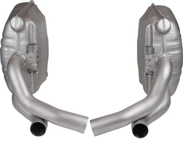 Rear silencer for PORSCHE 997 Carrera from -'09 sports exhaust OE STAINLESS STEEL L+R