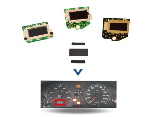 Repair service digital clock for AUDI 80 100 200 V8 instrument cluster speedometer