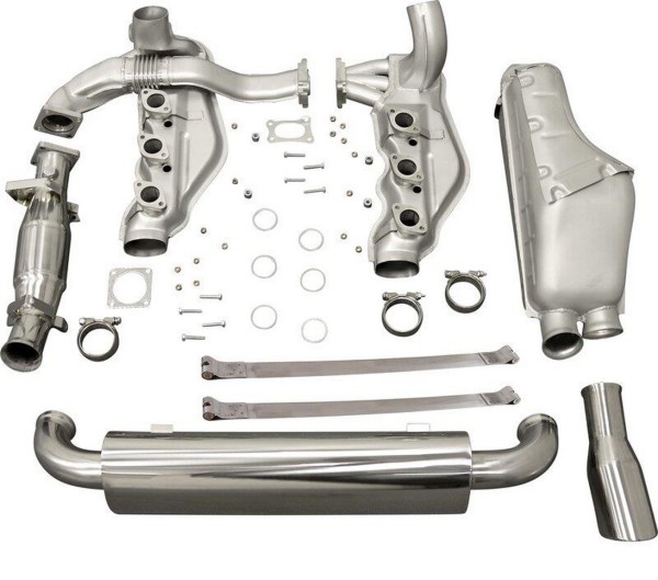 Kit d'échappement échangeur de chaleur pour PORSCHE 964 Carrera look original TÜV INOX