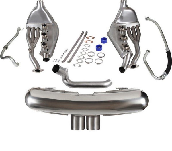 Set scambiatore di calore di scarico per scarico sportivo PORSCHE 911 Carrera 3.2 GT3 STAINLESS STEEL