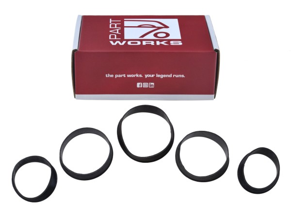 5x gaskets speedometer for PORSCHE 911 G 964 993 rubber clamping rings instruments SET