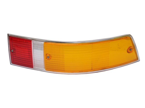 Verre de feu arrière pour PORSCHE 911 F G '69-'89 Verre diffuseur EU CHROME DROIT