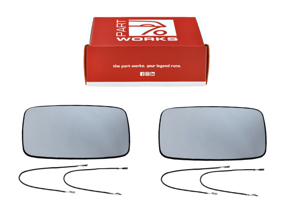 2x espejo retrovisor exterior para PORSCHE 911 G SC 930 928 944 '76-'86 calefactable