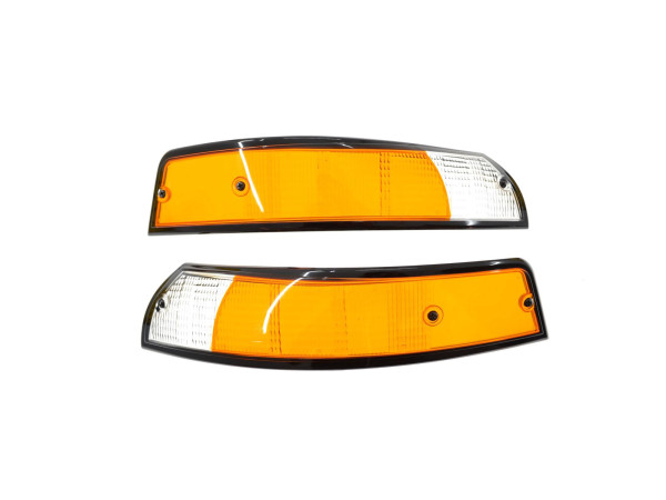 Knipperlichtglas voor PORSCHE 911 F T E S 2.2 2.4 '69-'73 knipperlichten voorzijde VOOR L+R EU