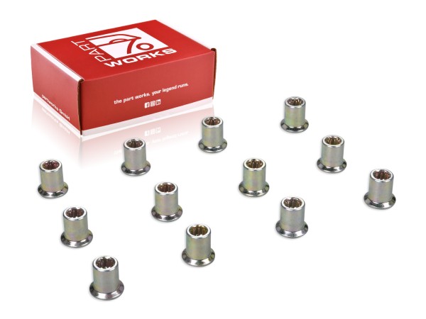12x cylinder head nuts for PORSCHE 964 Turbo 3.3 Carrera 993 272PS 12-piece
