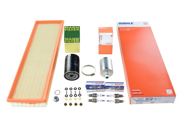 Inspection kit for PORSCHE 944 S spark plugs, oil filter, air filter seals