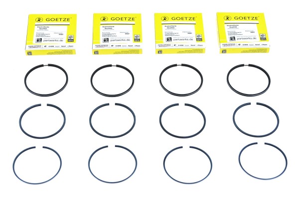 4x fasce elastiche per PORSCHE 924 2.0 125PS set di anelli raschiaolio