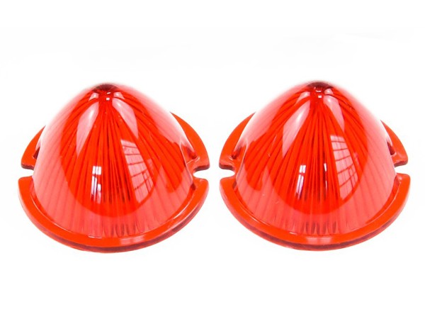 Taillight lenses for PORSCHE 356 Pre A up to -'52 RED L+R