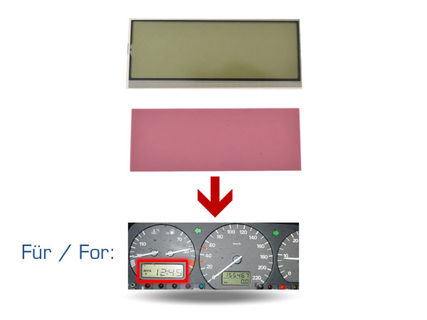 Display tachimetro per quadro strumenti VW Corrado 53i Passat 35i T4 Display VDO MFA2