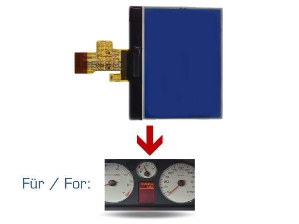 Display del velocímetro para el cuadro de instrumentos del Peugeot 407 SW HDI Coupé