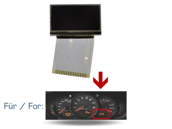 Tacho Display für PORSCHE 996 Boxster 986 Kombiinstrument RECHTS