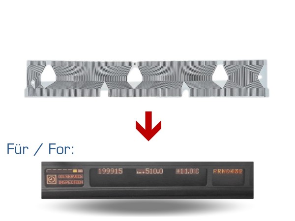 Película de contato do velocímetro para exibição do painel de instrumentos da cabine do BMW Série 7 E38