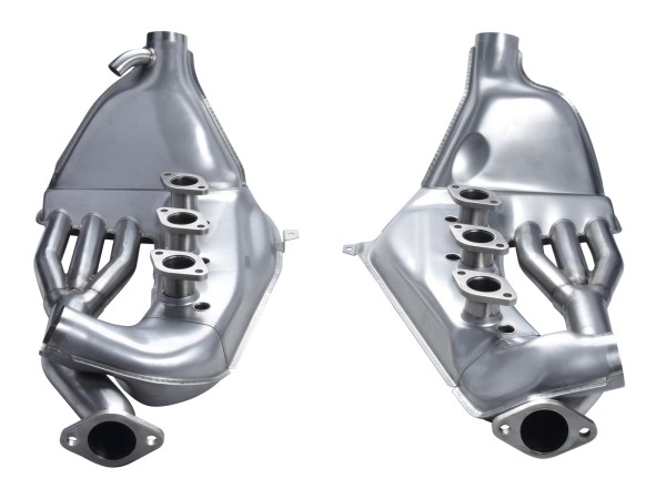 2x trocador de calor para PORSCHE 911 F G T E S SC '65 -'83 aço inoxidável SET