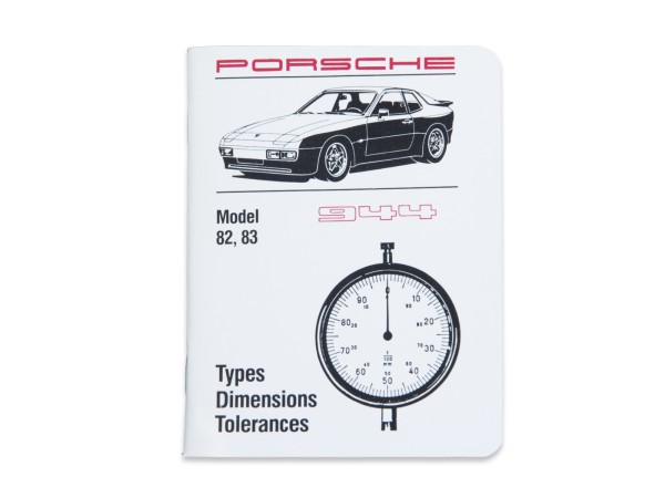 Workshop manual for PORSCHE 944 '82-'83 Technical Specifications EN