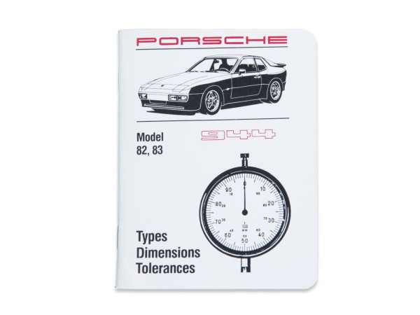 Werkplaatshandboek voor PORSCHE 944 '82-'83 Technische specificaties NL