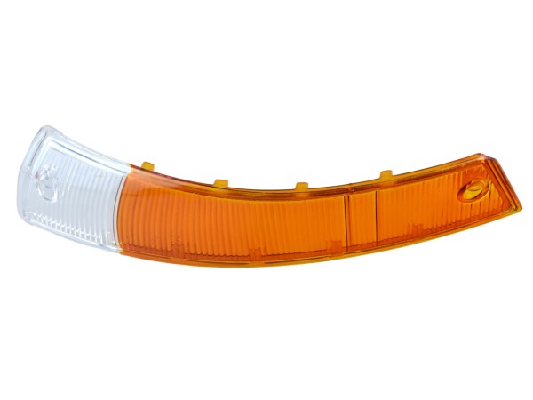 Cristal intermitente para PORSCHE 911 F SWB 2.0 hasta -'68 Intermitente DELANTERO NARANJA BLANCO IZQUIERDO