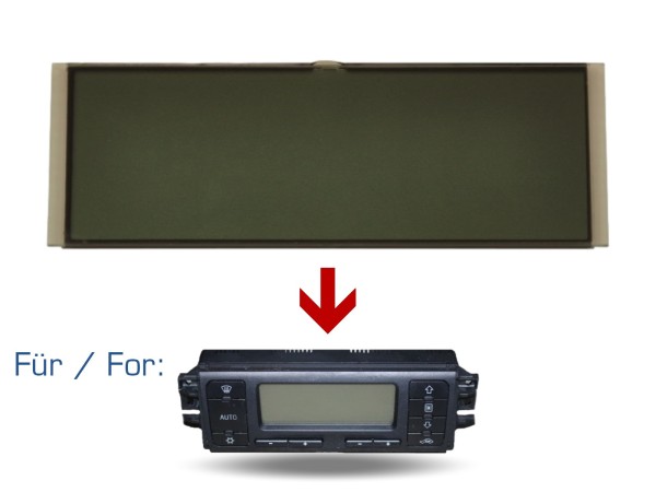 Painel de controlo de climatização para SEAT Leon 1M1 Toledo II 1M ar condicionado Reparação LCD