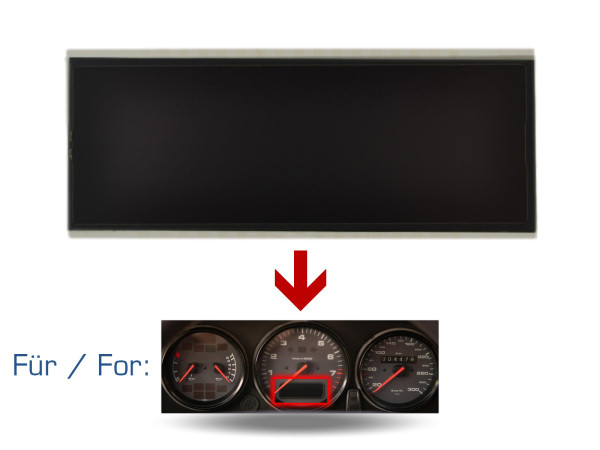 Exibição do computador de bordo para PORSCHE 964 993 velocímetro tacômetro display M659