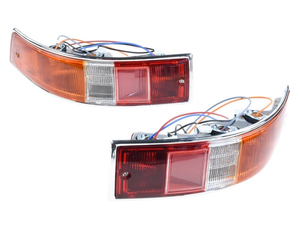 Tail lights for PORSCHE 911 F SWB 912 up to -'69 Tail lights with housing L+R