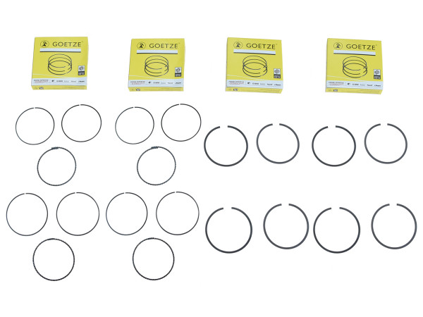 4 anéis de pistão para PORSCHE 924S 944 2.5 928 S4 5.0 conjunto de anéis raspadores de óleo GOETZE