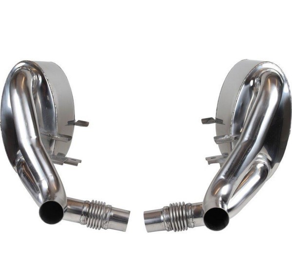 Rear silencer for PORSCHE 997 Carrera up to -'08 sports exhaust STAINLESS STEEL