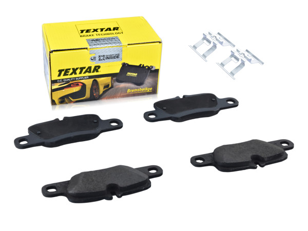 Brake pads + spring plates for PORSCHE Panamera 970 REAR