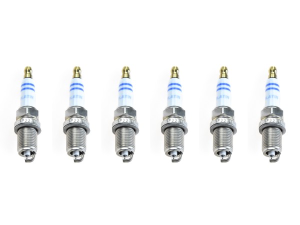 6x spark plug for PORSCHE 997 Turbo up to -'09 Cayenne 4.5 Turbo