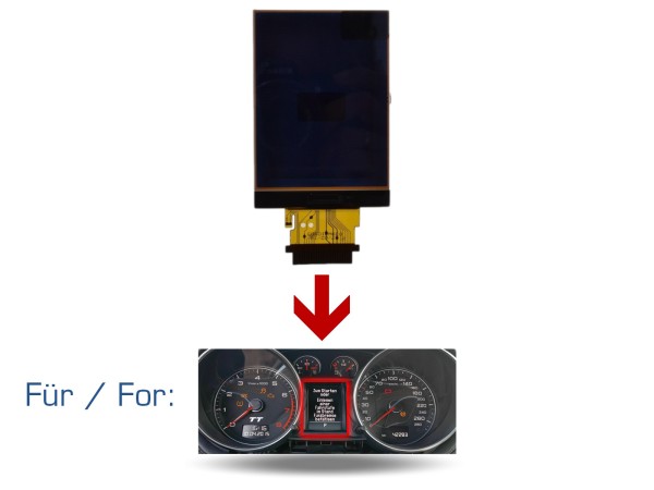 Speedometer display for AUDI A3 8P TT 8J with VDO instrument cluster