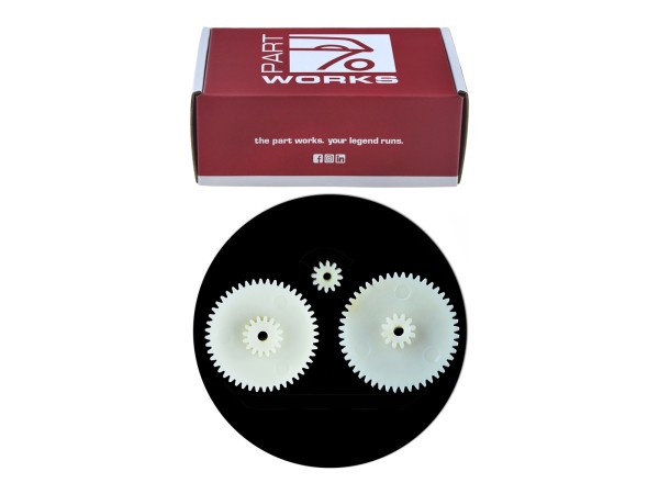 Speedometer gears for three-part electronic drive with 48x16 SET