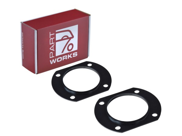 2x suporte de roda de chapa metálica para PORSCHE 911 F 2.2 2.4 cubo de roda de cobertura