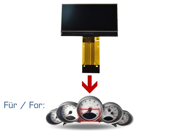 Tacho Display für PORSCHE 997 Boxster 987 Cayman 987 Kombiinstrument MITTE