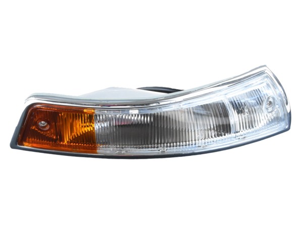 Indicator for PORSCHE 911 F SWB up to -'68 glass + housing FRONT RIGHT WHITE-ORANGE