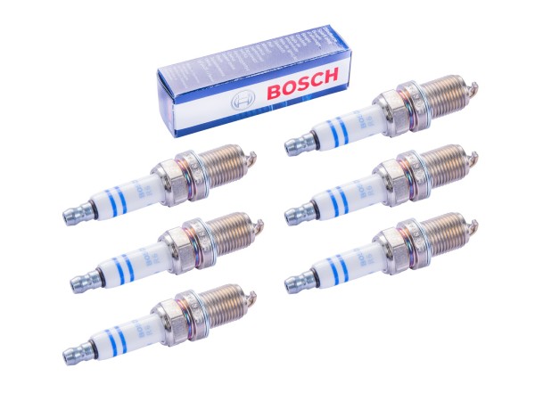 6x spark plug for PORSCHE Cayenne 92A 958 Panamera 970 3.0 Hybrid BOSCH