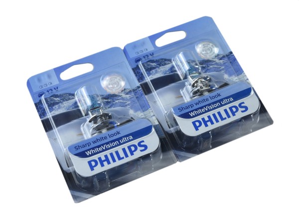 2x lâmpadas faróis de nevoeiro PORSCHE 911 964 993 944 968 PHILIPS White Vision