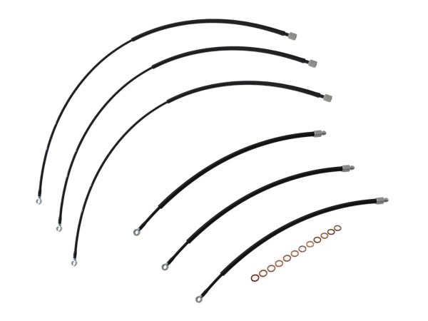 6x fuel lines for PORSCHE 911 2.7 SC 3.0 Carrera -'80 injection line