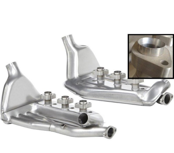 2x trocador de calor para PORSCHE 911 G Carrera 3.2 STAINLESS STEEL SSI SET