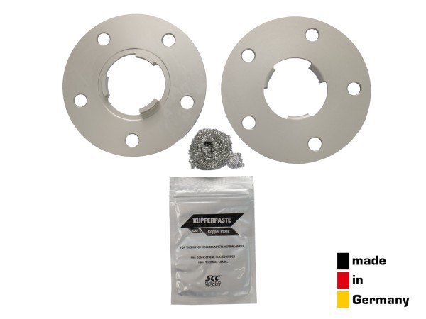 Wheel spacers for PORSCHE from '94- with LK 5x130 71.6mm 2x 5mm 10mm/axle 2P