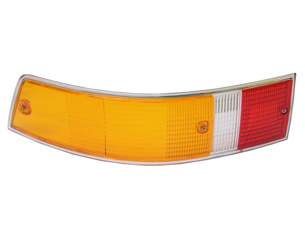 Verre de feu arrière pour PORSCHE 911 F G '69-'89 Verre diffuseur EU CHROME GAUCHE