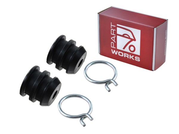 2x rubber grommets brake line for PORSCHE 356 B C 911 912 930 914 + clamps