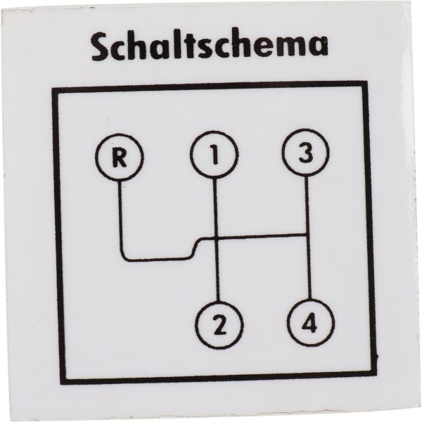 Adhesive sign circuit diagram for PORSCHE 356 B/C sticker windshield