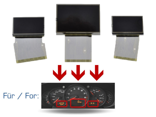 Definir displays para painel de instrumentos PORSCHE 911 996 Boxster 986 versão EUA