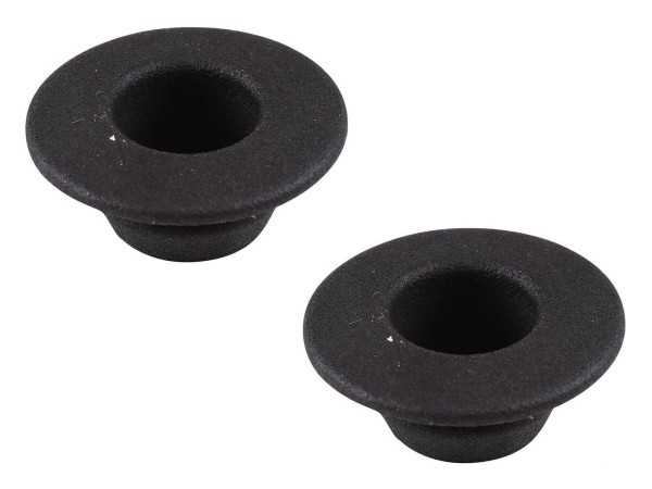 2x encosto de cabeça roseta para PORSCHE 911 F 912 '65 -'72 PRETO