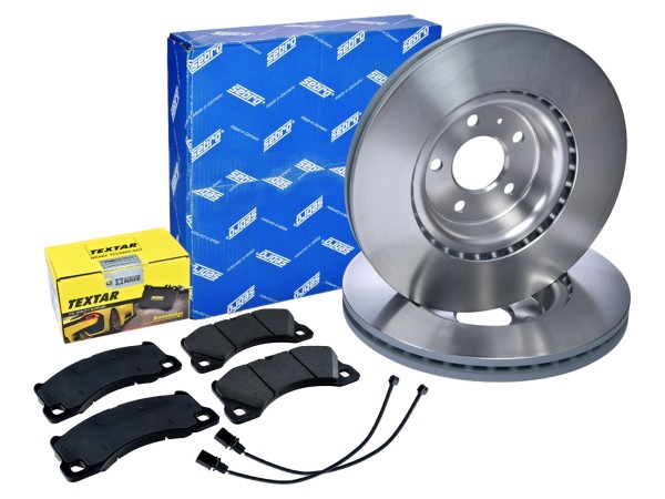 Brake discs + brake pads + WK for PORSCHE Macan 95B 3.0 S Diesel FRONT