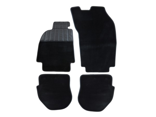 Tapis de sol pour PORSCHE 964 993 tapis avec protège-talons NOIR