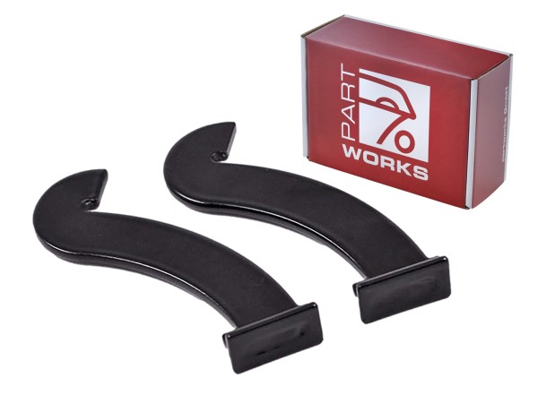 2x holding arms for glove compartment lids for PORSCHE 944 from '86- 968 CS without airbag