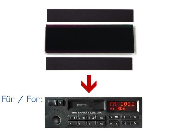 Display radio voor BMW Bavaria C Business RDS cassette radio reparatie