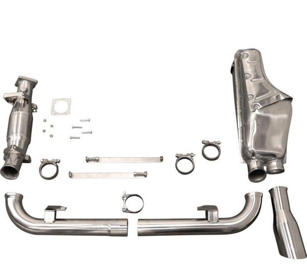 Exhaust set only rear silencer for PORSCHE 964 Carrera sports exhaust STAINLESS STEEL