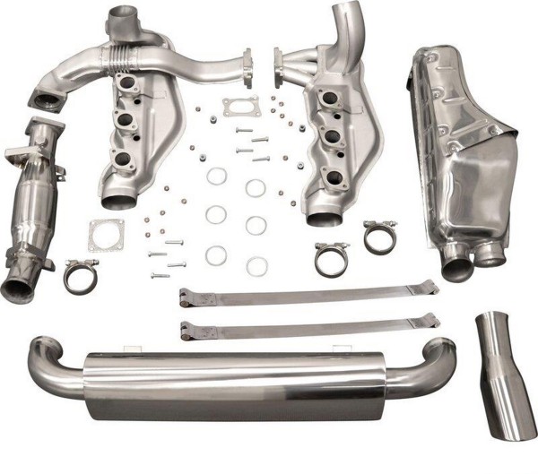 Kit de escape intercambiador de calor para PORSCHE 964 Carrera Sport TÜV ACERO INOXIDABLE