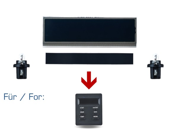 Display boordcomputer voor BMW E30 3 Serie buitentemperatuur display bedieningspaneel BC1